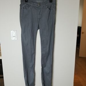 Womens Rock & Republic Jean's Skinny Silver Metalic Sz 10